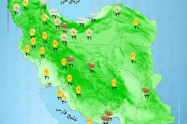 ساکنان این مناطق از کشور امروز غافلگیر می‌شوند