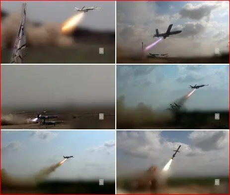تصاویر شلیک موشک‌های انصارالله به اسرائیل