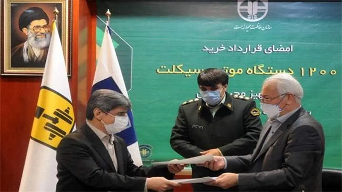 امضای قرارداد خرید ۱۲۰۰ دستگاه موتور سیکلت برای تجهیز محیط بانان