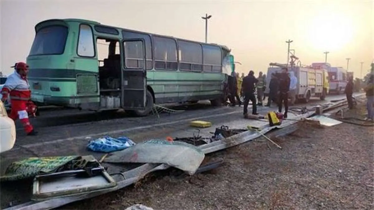 تصادف ۲ اتوبوس در محدوده فرودگاه امام با یک کشته و ۴۸ مصدوم/ اعلام جزئیات و دلیل حادثه