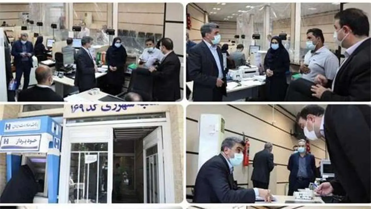 بازدید سرزده حجت‌اله صیدی از شعب کشیک بانک صادرات ایران