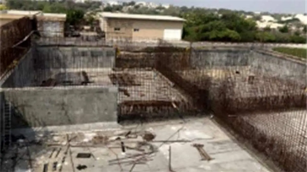 پیشرفت 70 درصدی ساخت مخزن SBR تصفیه خانه شمال جزیره