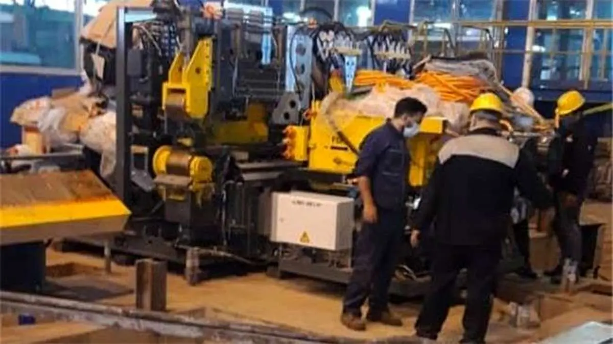 افزایش ظرفیت تولید ریل ذوب‌آهن اصفهان با نصب دستگاه اره و دریل جدید