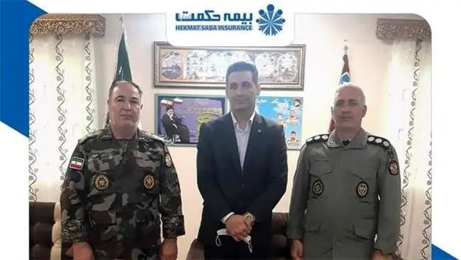 رئیس شعبه مرکزی گرگان بیمه حکمت با ارشد نظامی آجا استان دیدار کرد