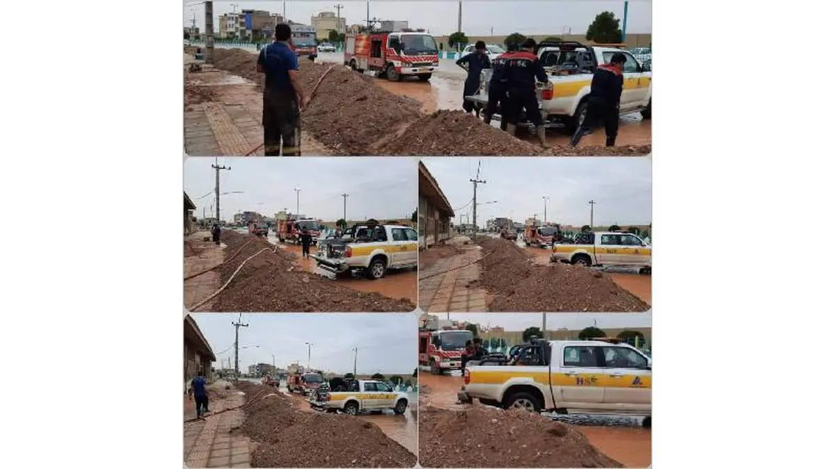 خدمت‌رسانی شرکت فولاد آلیاژی ایران به همشهریان سیل‌زده در یزد