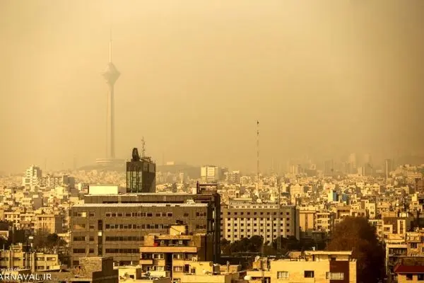 وضعیت آلودگی هوای تهران امروز جمعه 7 شهریور 