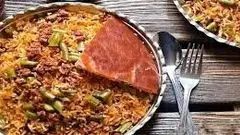طرز تهیه لوبیا پلو مجلسی به سبک مامان پز