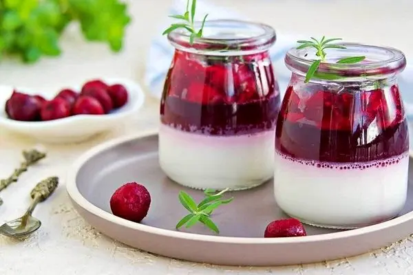 طرز تهیه پودینگ خوشمزه با سس آلبالو