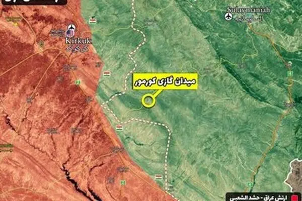 حمله موشکی به میدان گازی سلیمانیه عراق