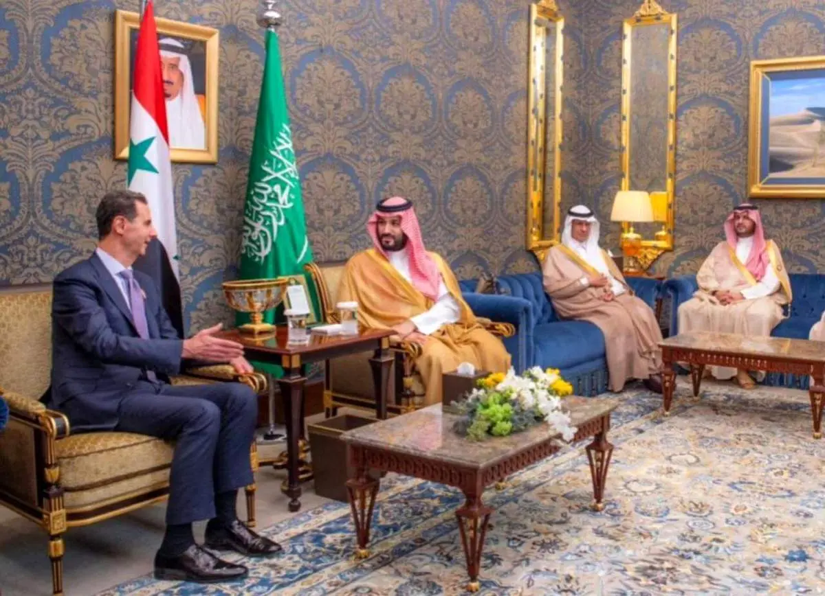 دیدار مهم بنسلمان و بشار اسد در بحرین + عکس