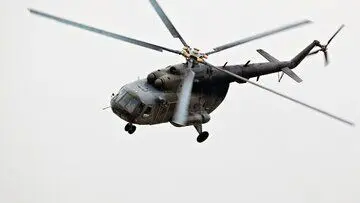 سقوط هلیکوپتر در وسط اتوبان +عکس