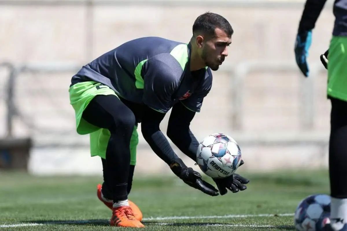 خودنمایی جانشین بیرانوند/ عکس