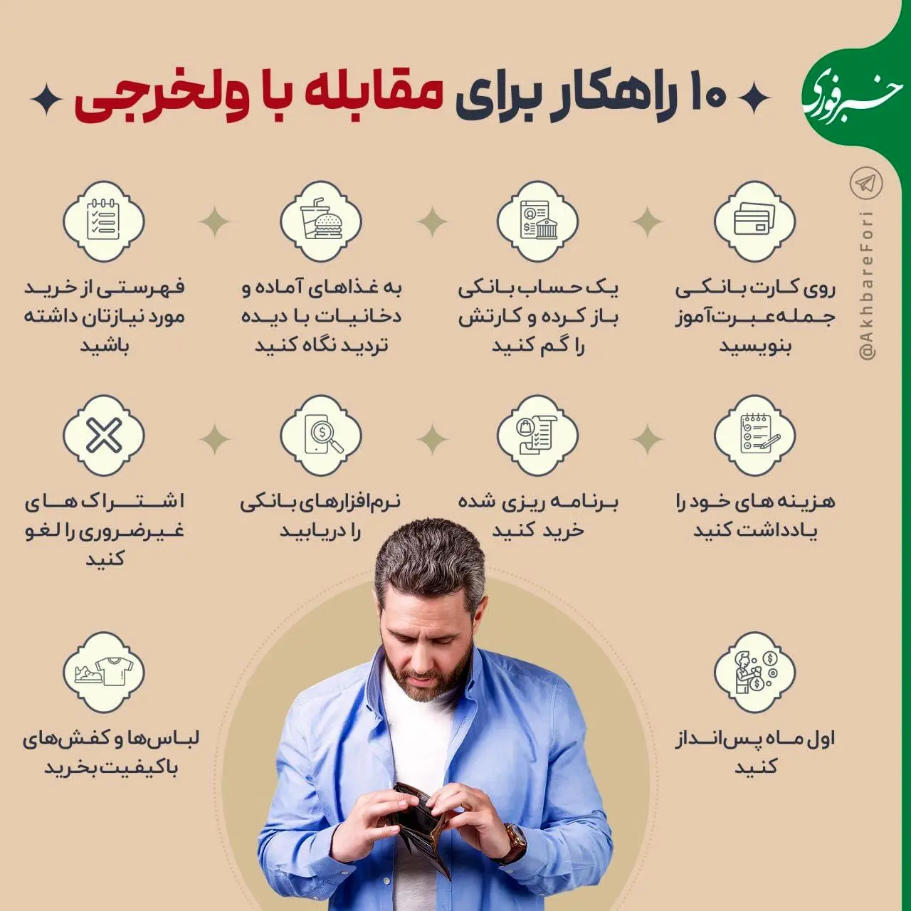 راهکارهای اساسی ولخرجی نکردن را بخوانید