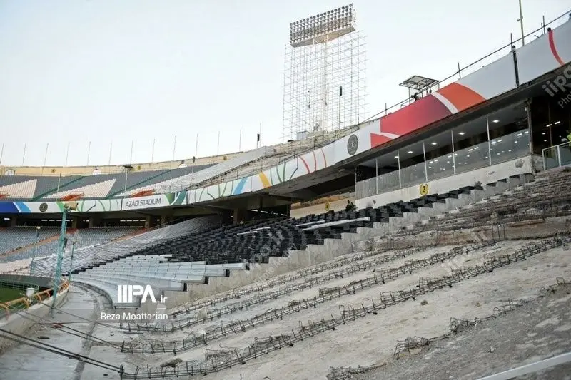 ببینید | آخرین وضعیت ورزشگاه آزادی برای حضور تماشاگران در هفته دوم لیگ برتر