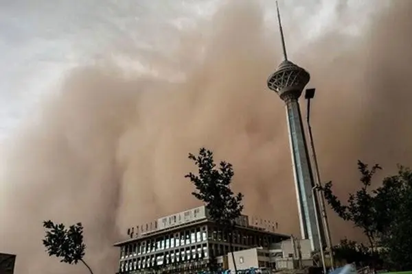 طوفانی شدید در تهران؛ دمای هوا به ۴۰ درجه می‌رسد