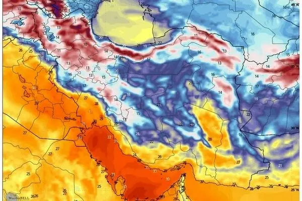 پیش‌بینی هواشناسی برای تهران انروز ۱۶ شهریور
