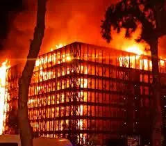  آتش‌سوزی در محل اقامت نخست‌وزیر یونان