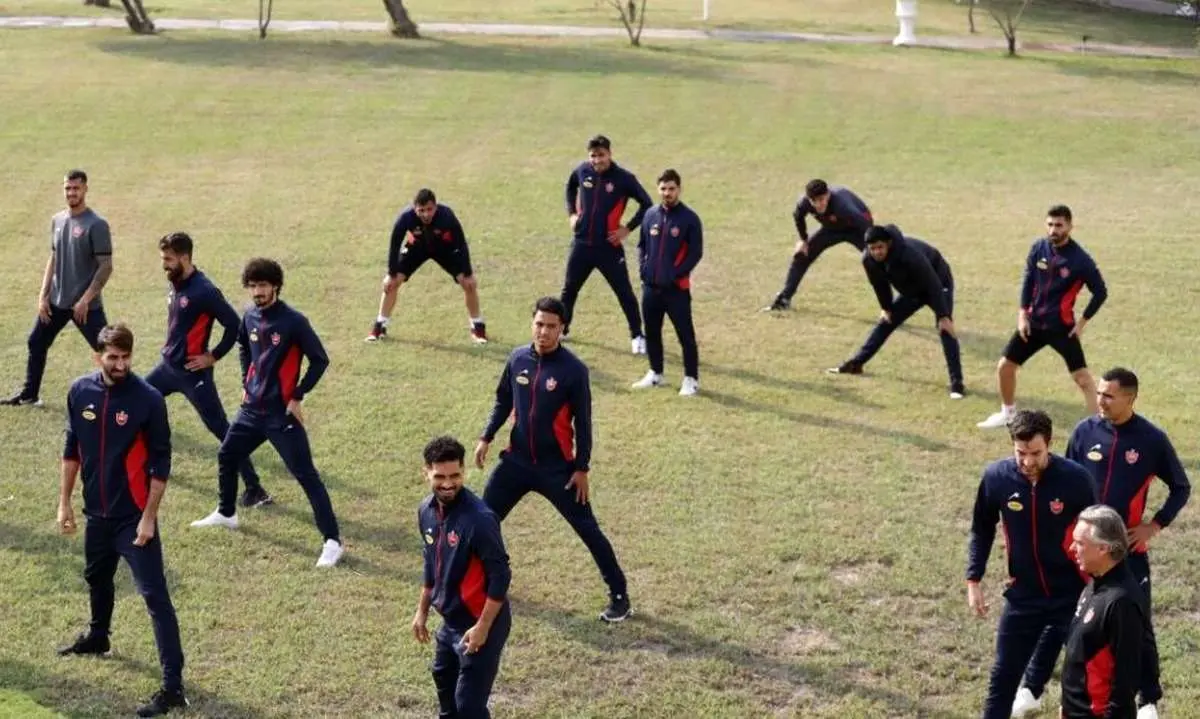  تمرین عجیب پرسپولیسی‌ها قبل بازی با استقلال/ تصاویر