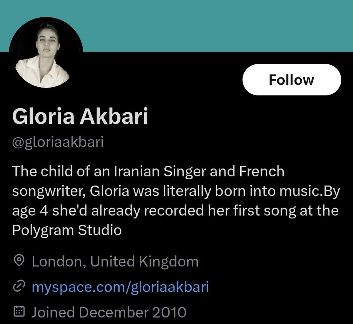 یک ادعای حیرتانگیز درباره پدر گلوریا هاردی/ دختر محمد علیاکبری، انرژیدرمانگر مشهور!