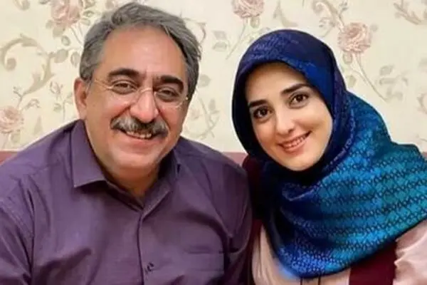 ستاره سادات قطبی و شهرام شکیبا  در هیئت/ عکس