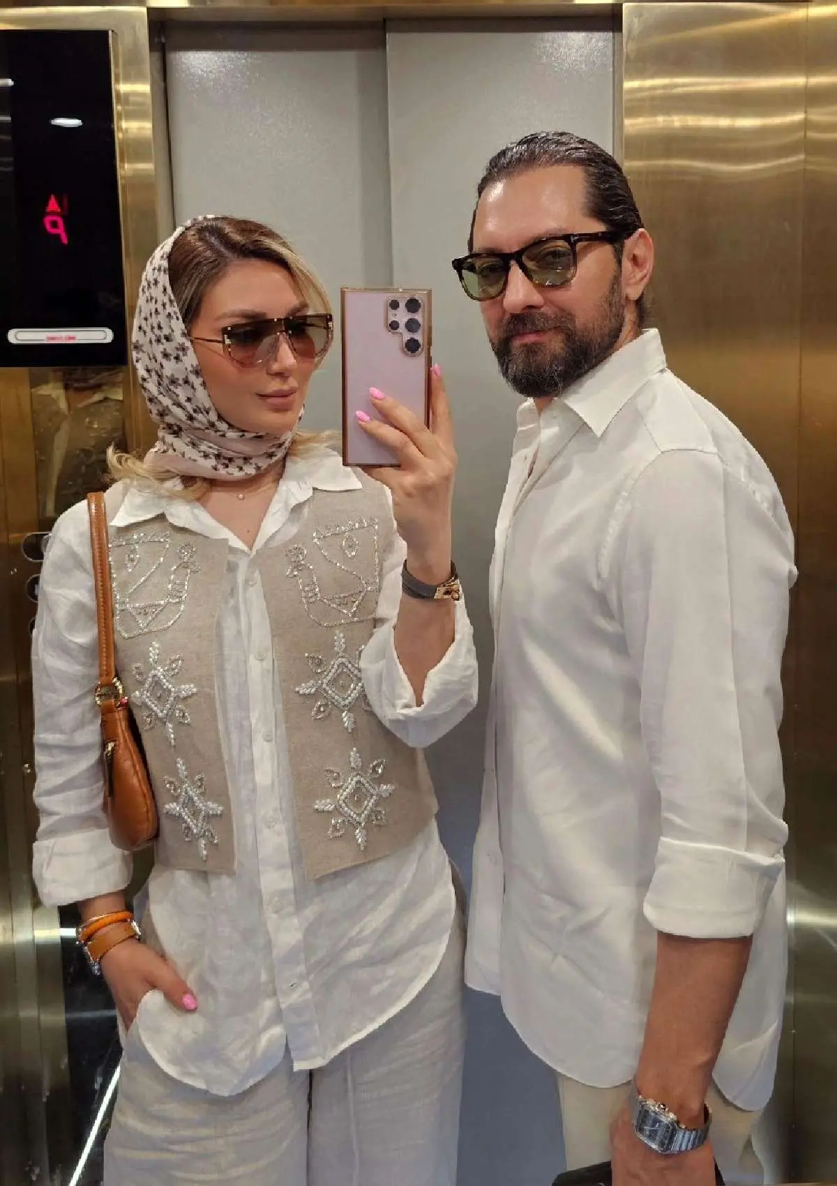 تفریح لاکچری همسر بهرام رادان و پسرش در ویلای آنچنانی/ تصاویر