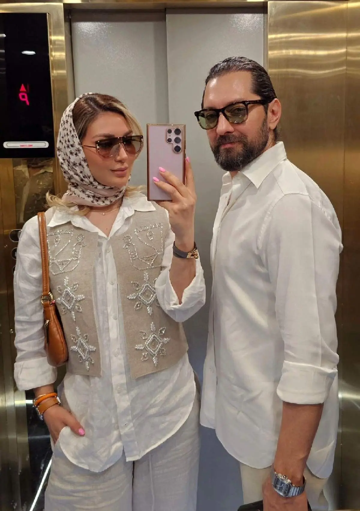 تفریح لاکچری همسر بهرام رادان و پسرش در ویلای آنچنانی/ تصاویر