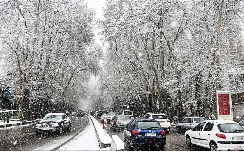 برف در همدان به روایت یک عکس