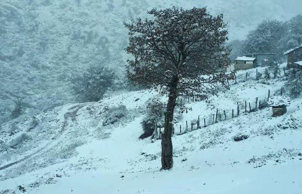 بارش برف در این مناطق خوزستان جمعه 2 آذر