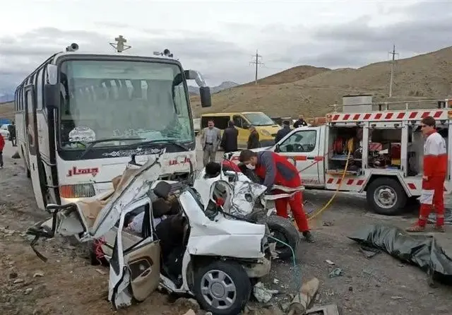 اولین فیلم از تصادف مرگبار اتوبوس ایرانی در ارمنستان/ ۵ کشته تاکنون