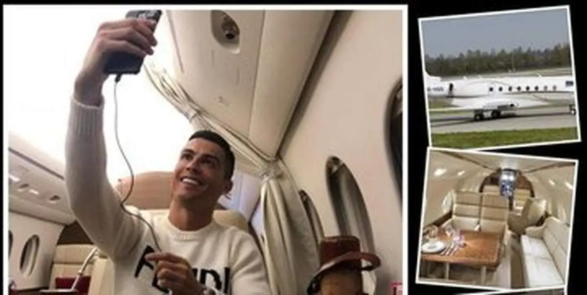 امپراتوری اقتصادی رونالدو/ ثروت ۱.۹۲ میلیارد دلاری و جت شخصی لاکچری/ عکس