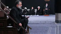 ببینید/ روضه‌خوانی کریمی در شام شهادت حضرت زهرا(س) در حسینیه امام(ره)