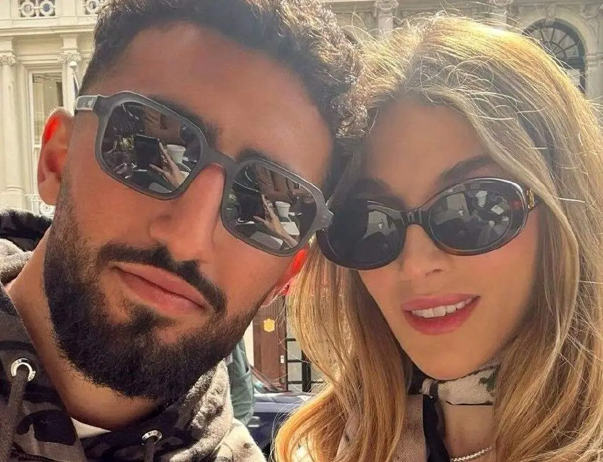 چهره متفاوت ستاره فوتبال ایران در کنار همسر خارجیاش/ عکس
