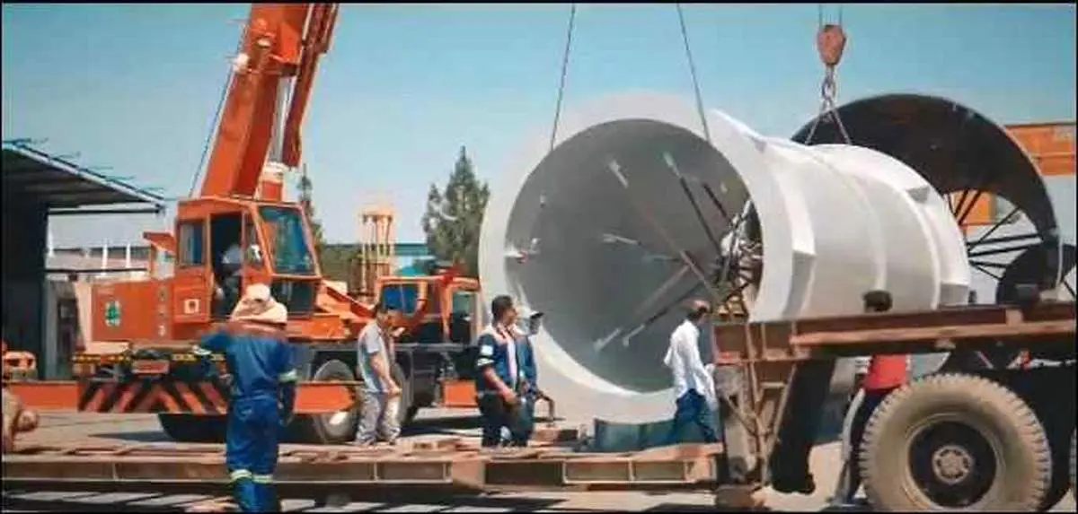 تکمیل پروژه ساخت سازه ی Stack پروژه ساخت کارخانه آهن اسفنجی شرکت سنگ آهن‌مرکزی ایران و انتقال به شهرستان بافق
