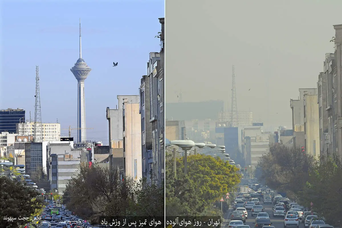 مدیریت بادی و رفع آلودگی هوای تهران/ عکس