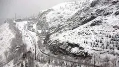 ببینید/ بارش ۱۰ سانتی‌متری برف در ایستگاه هفتم توچال