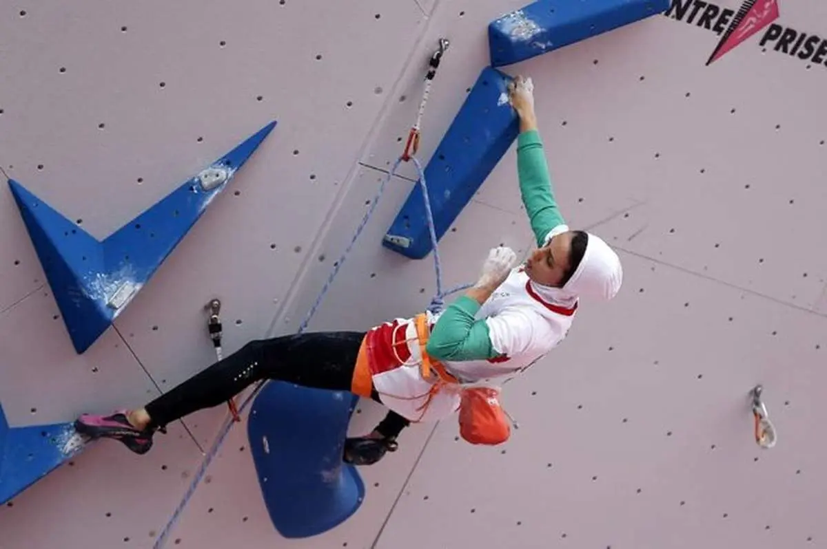 الناز رکابی در جام جهانی سنگنوردی ایتالیا چهلوسوم شد