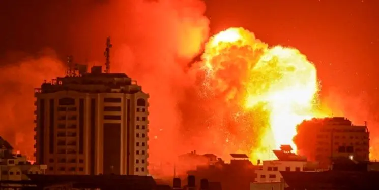 حملات شدید  صهیونیست‌ها به غزه 