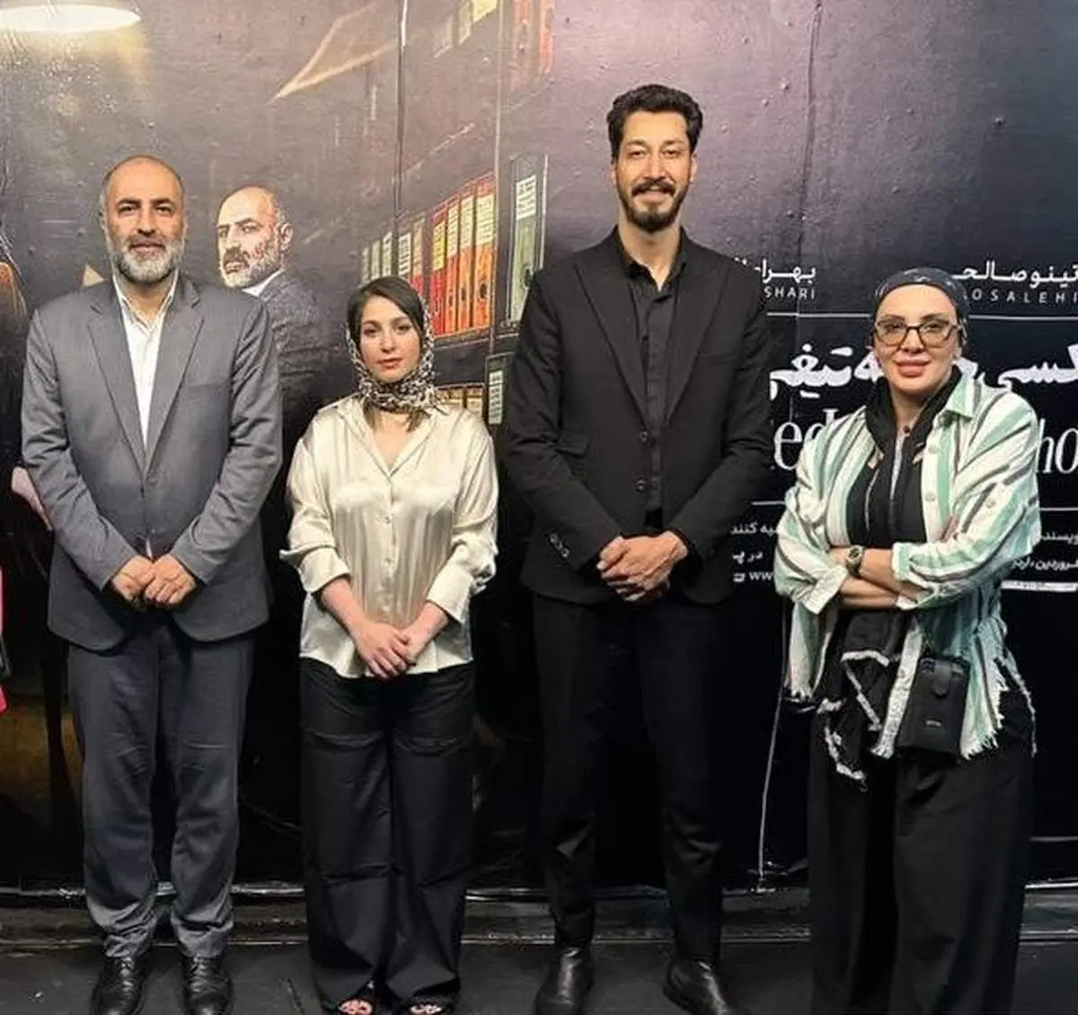 اختلاف قد فاحش لیلا بلوکات با بهرام افشاری/ عکس