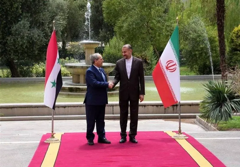 رایزنی وزرای امور خارجه جمهوری اسلامی ایران و سوریه