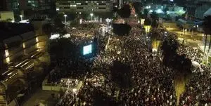 تظاهرات مردم اسرائیل علیه نتانیاهو +فیلم