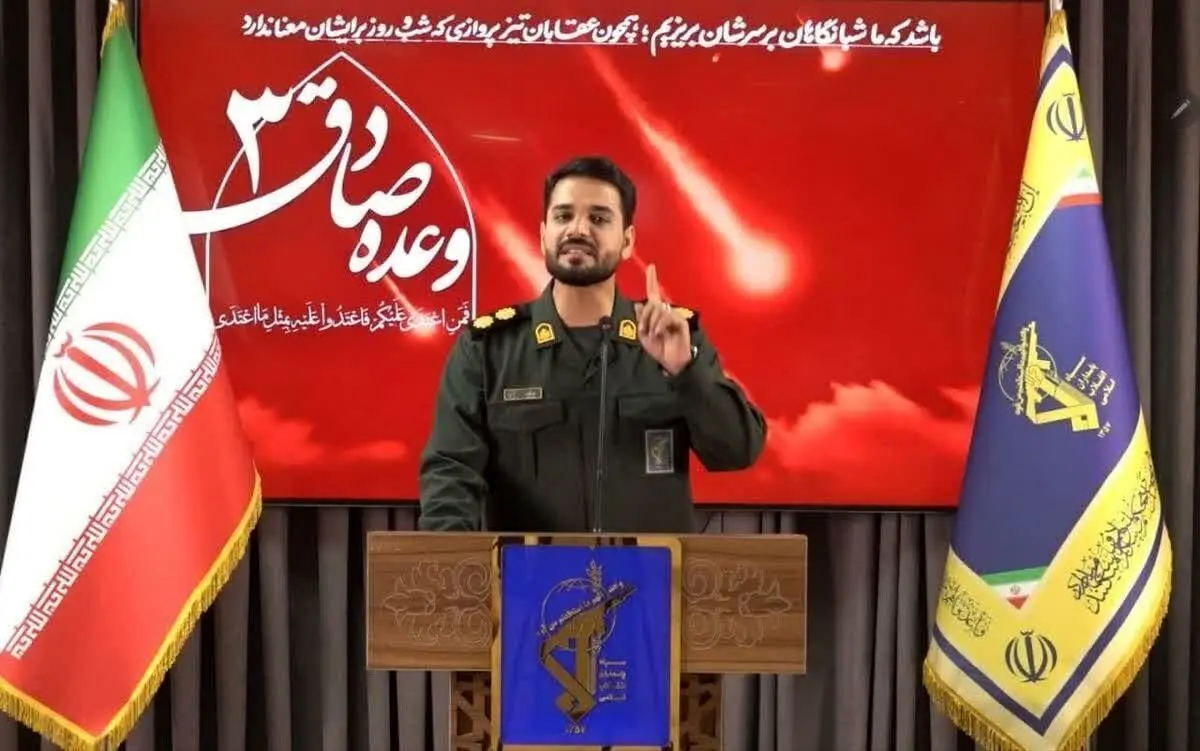 سخنگوی عملیات وعده صادق۳: بر آسمان اسراییل تسلط کامل یافته ایم
