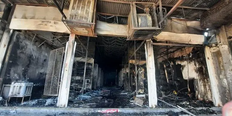 ببینید | آتش‌سوزی پس از 8بار اخطار | بازار چسب تهران در آتش سوخت