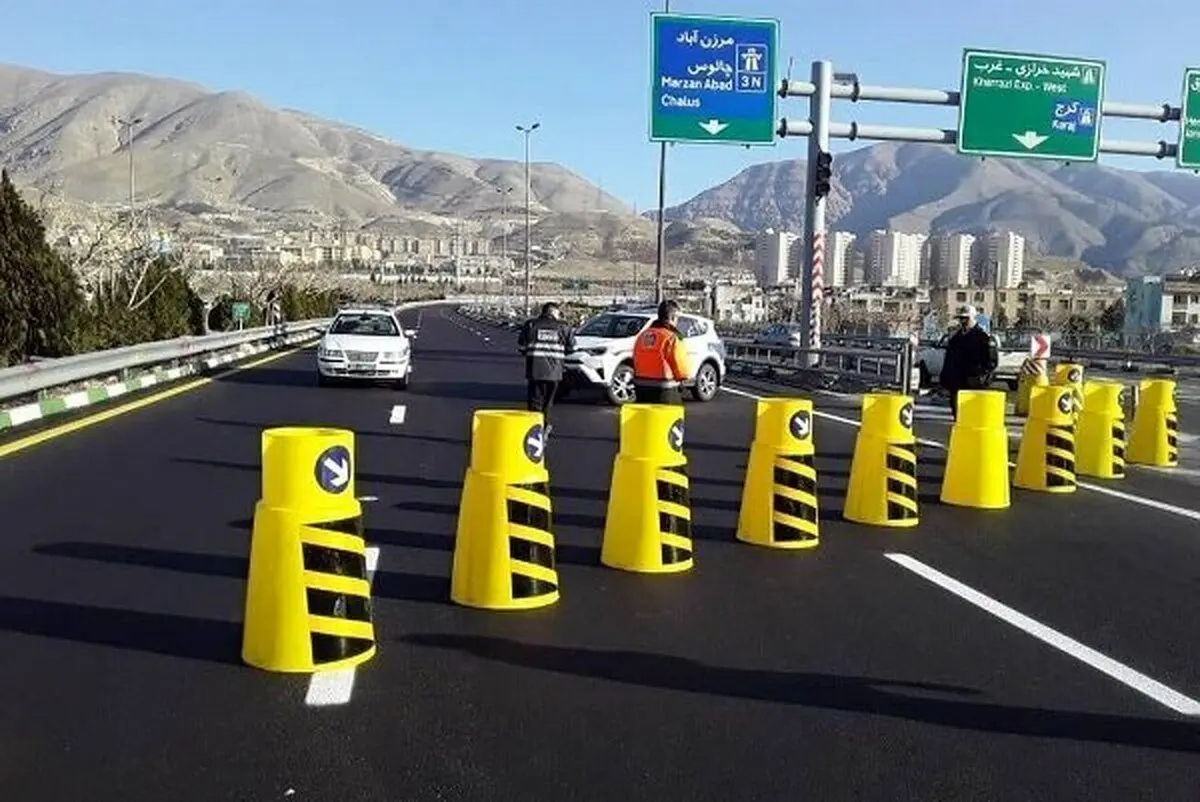 ممنوعیت تردد از جاده چالوس و آزادراه تهران - شمال