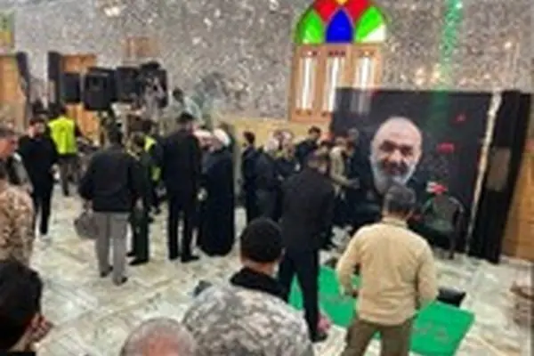 ببینید / پیکر شهید حسین سلامی در خانه ابدی آرام گرفت 