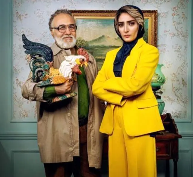 مینا ساداتی و عطاران در «دفتر یادداشت»/ عکس