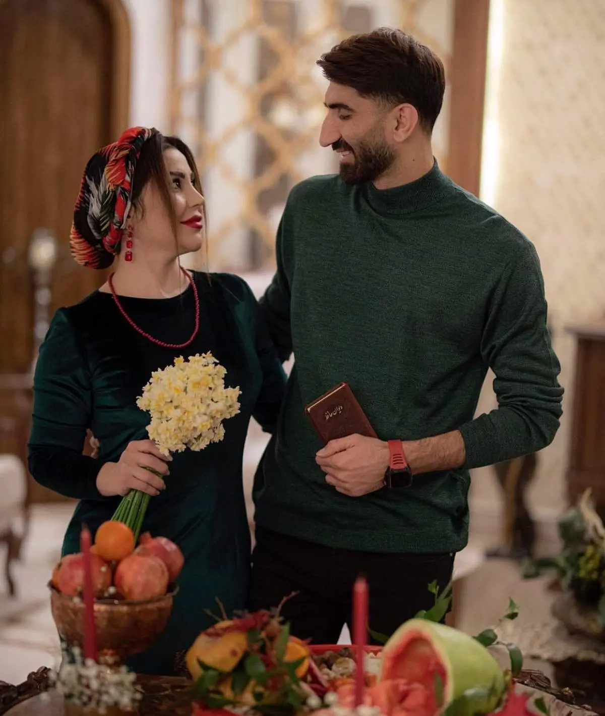 مسابقه اینستاگرامی همسر سپهر حیدری با همسر علیرضا بیرانوند!/ تصاویر