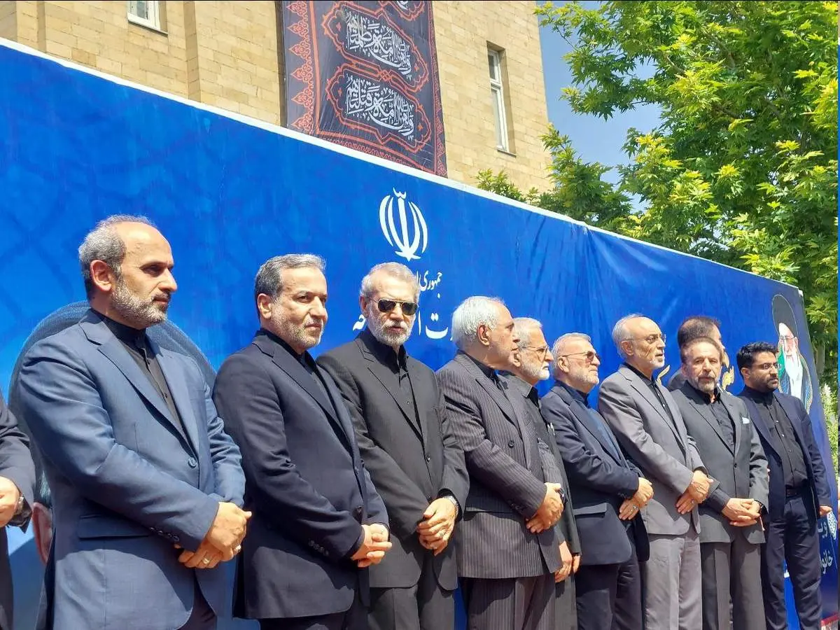چه کسانی امروز به مراسم وداع با شهید امیرعبداللهیان آمدند؟
