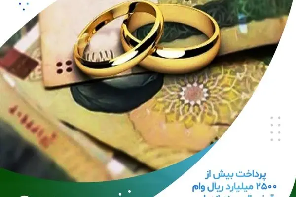 پرداخت بیش از ۲۵۰۰ میلیارد ریال وام قرض الحسنه ازدواج