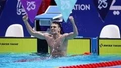 سامیار عبدلی در ماده ۵۰ متر شنای آزاد مدال طلا گرفت