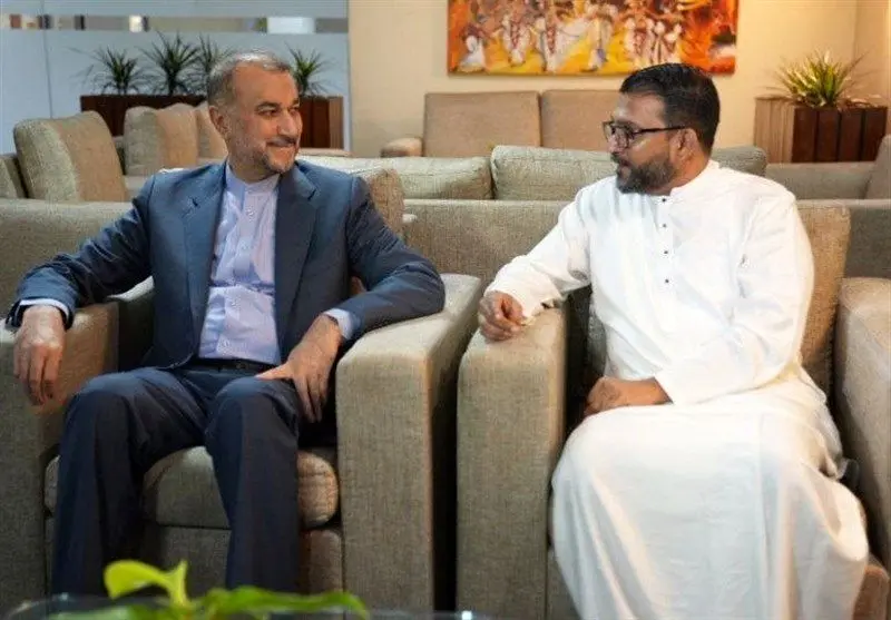 استقبال وزیر خارجه سریلانکا از امیرعبداللهیان